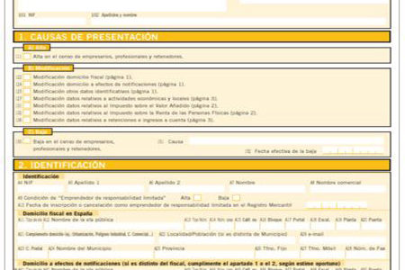 Documento para que los autónomos se trasladen